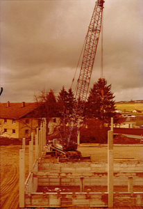 Schweiger Transport - Geschichte-1977 - Bau der Halle